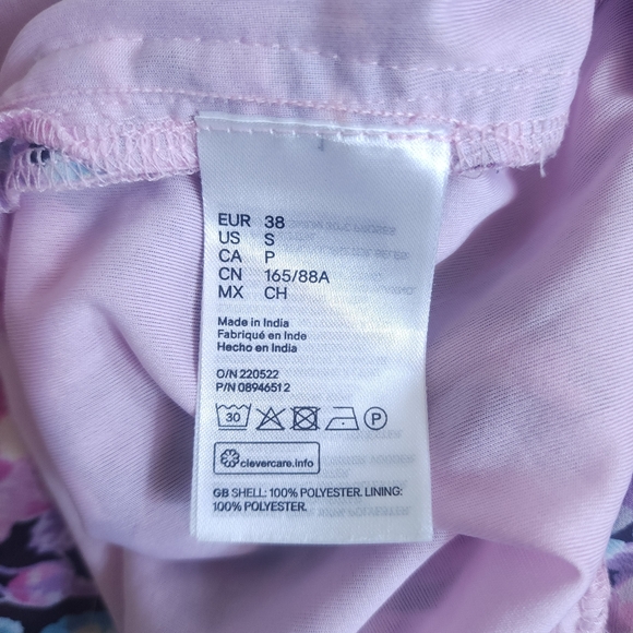 Sexy Floral Puffed Sleeve Dress Pink Size Small Barbiecore Coquette - Picture 12 of 12